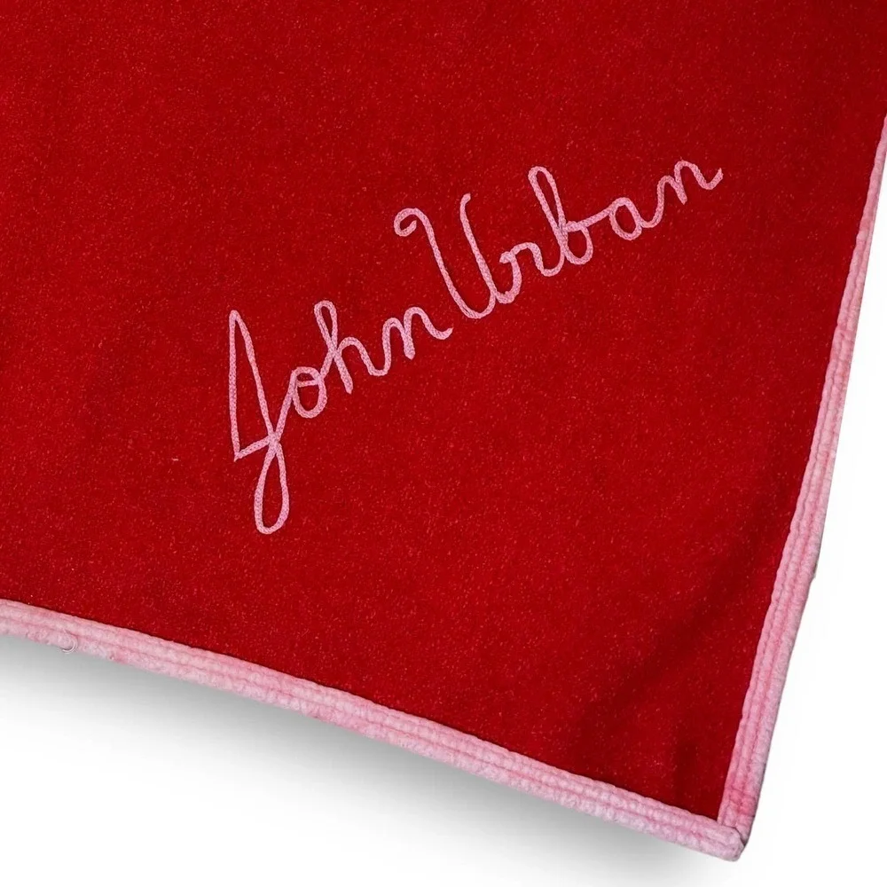 VTG U of Nebraska Letterman Football Blanket Stitched John Urban Circa 50s-60s